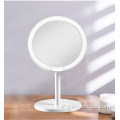 Miroir LED de maquillage de 3 couleurs avec base de stockage